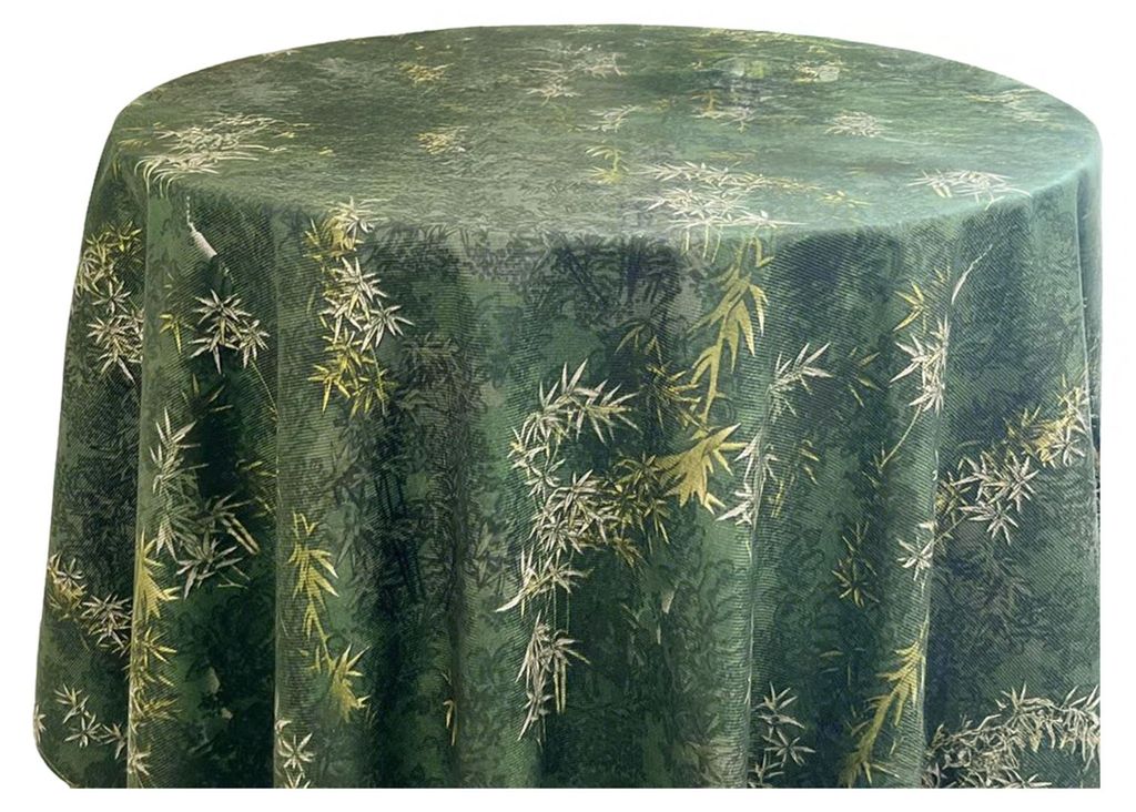 Tischdecke mit saisonalem Sommer-Aquarellblumenmuster, rund, fleckenabweisend, knitterarm, Tischdecke, Heimdekoration C