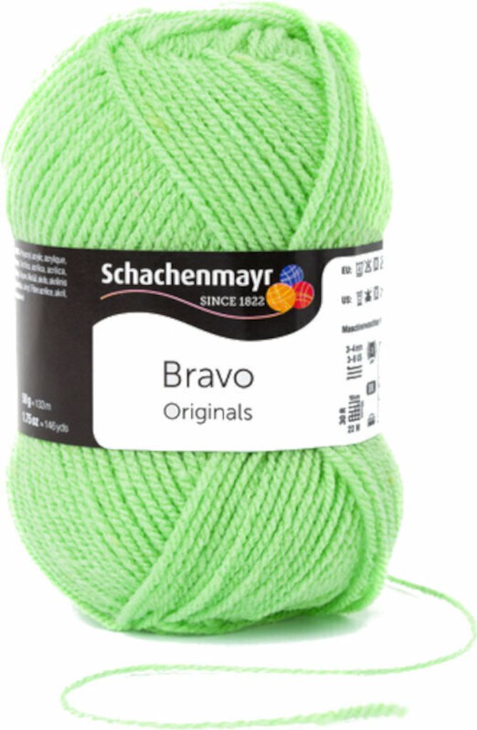 Schachenmayr Bravo Originals 08351 Kiwi Przędza dziewiarska Zdjęcie produktu 