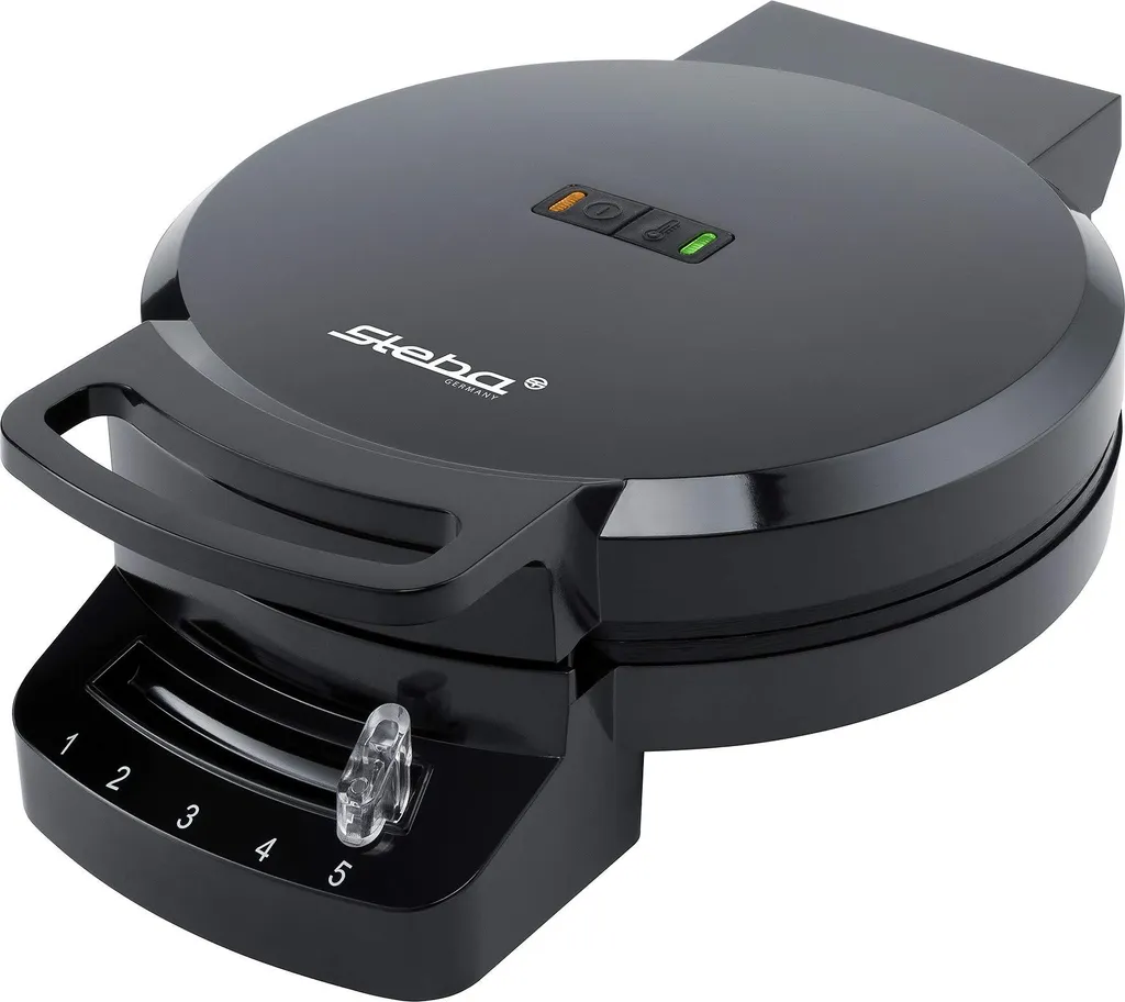 Macchina Waffle Steba WE 1 Nera: Potenza 1200W e Pulizia Rapida