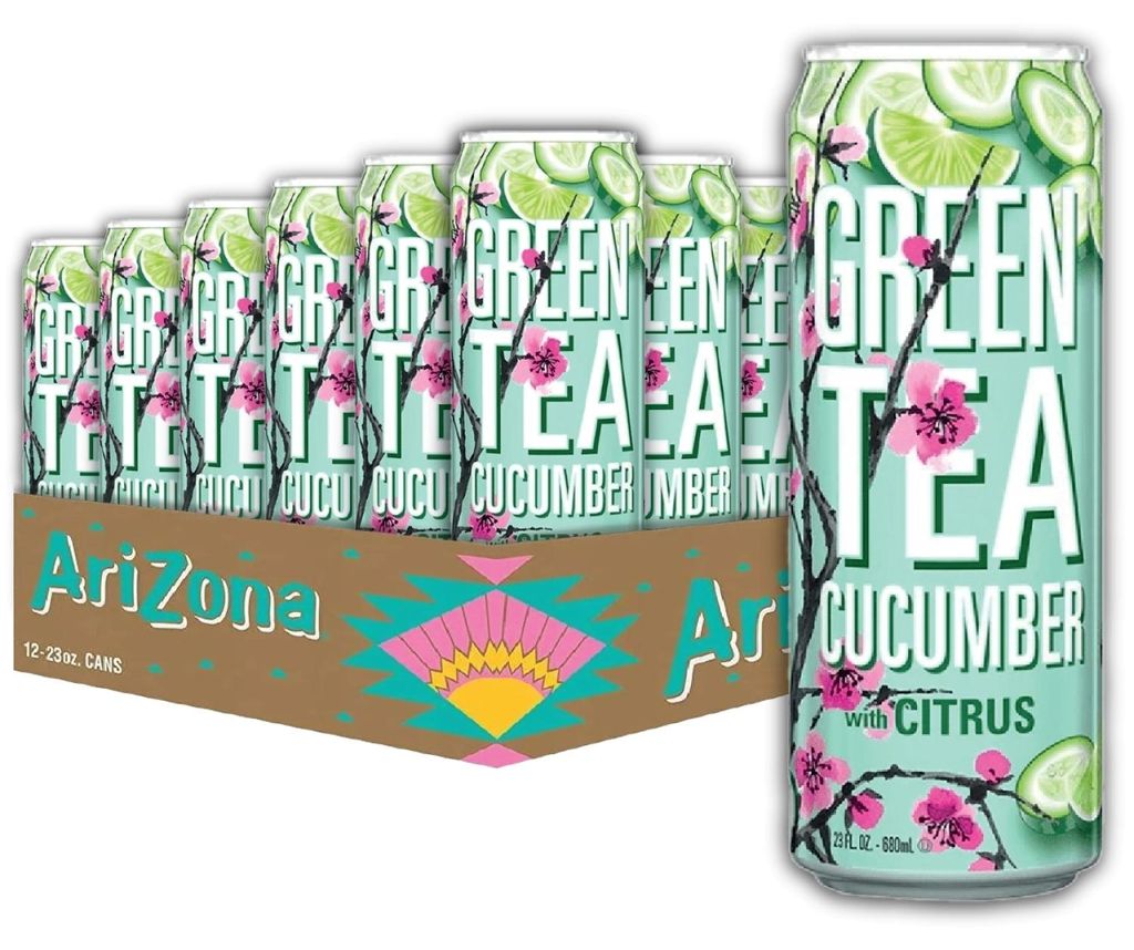 AriZona Grüner Tee Gurke & Zitrus, 24 x 650 ml Produktbild 