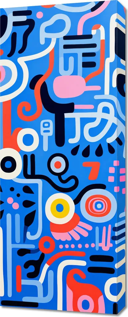 Image 40 x 100 cm Écho Rythmique idéale pour décorer votre salon