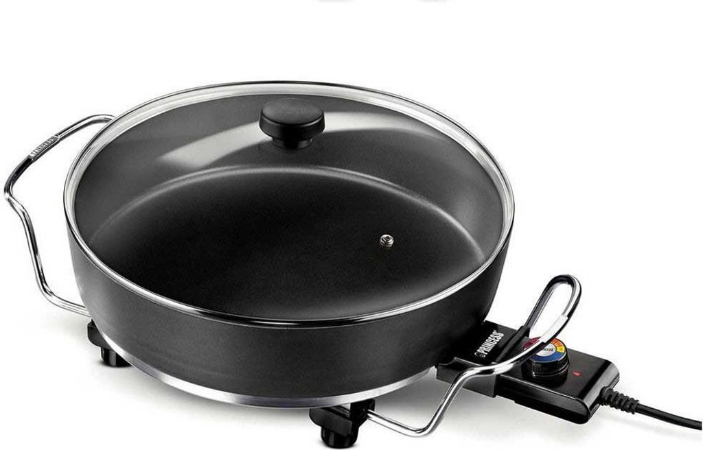 Princess 162367, Kulatý, Černá, Hliník, Sklo, 5,4 l, 215 °C Obrázek produktu 