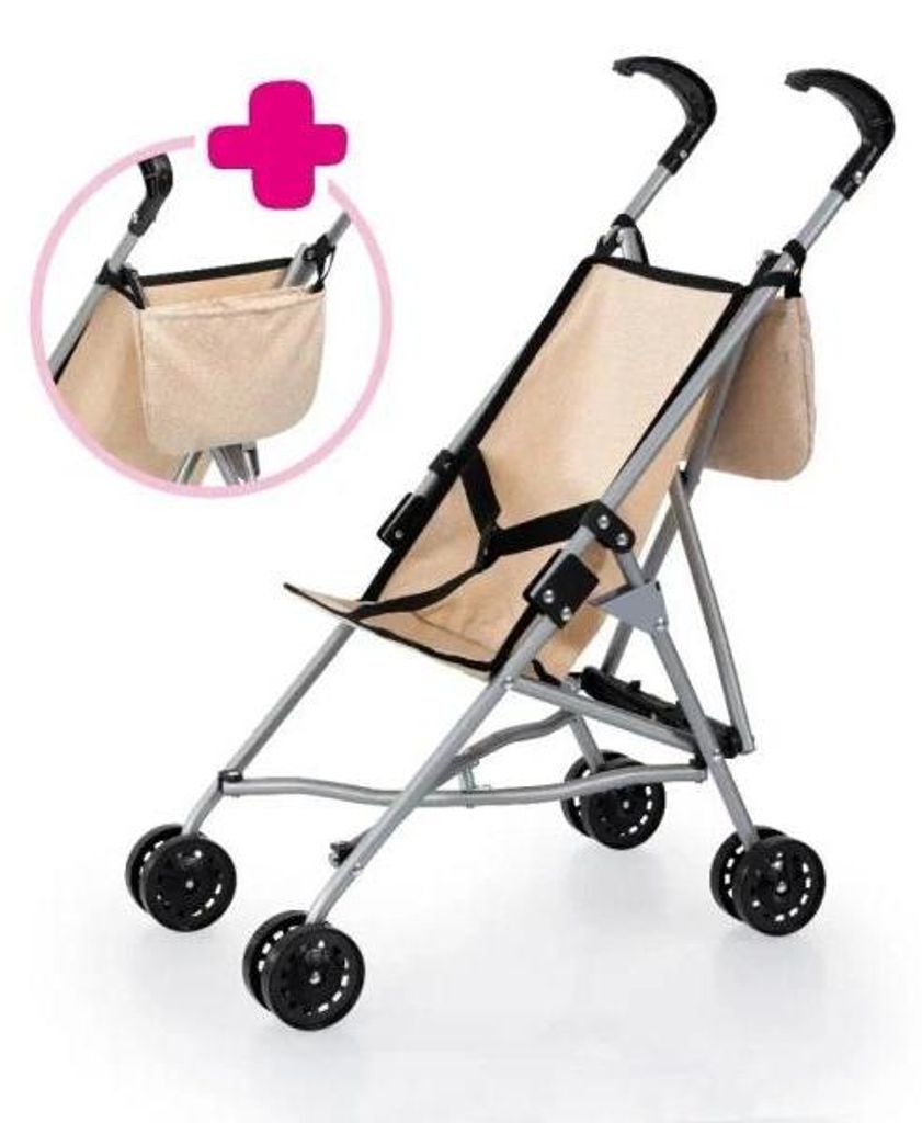 Kočík pre bábiky s taškou, béžový – Bayer Design Obrázok produktu 