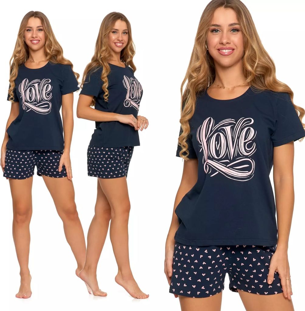 2-teiliges Lounge-Set Für Damen, Pyjama, Kurzärme Produktbild-Vorschau 8