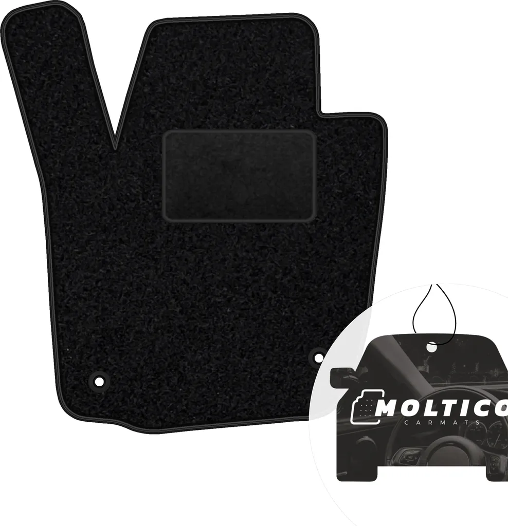 Tappetino in Velluto Nero per Skoda Rapid e Seat Toledo IV 1 pezzo
