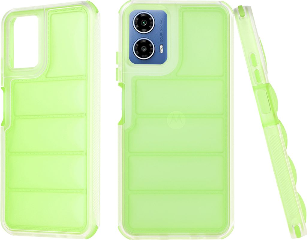 Techsuit Wave Shield Back Cover Hülle für Motorola Moto G34 - Grün