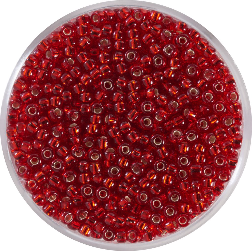 Miyuki-Rocailles, 2,2mm, 12g silverlined light siam Produktbild 