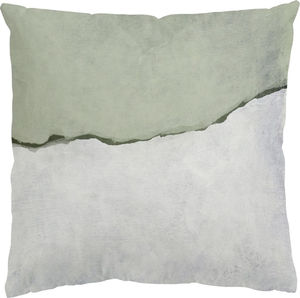 Dekokissen originell draußen / Outdoor Zierkissen waschbar Design weiss Abstrakt Sofakissen mit Füllung