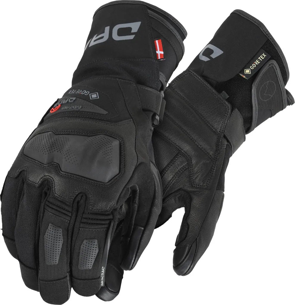 Gants de moto pour rouler sous la pluie DANE Helsingor Gore-Tex noir M