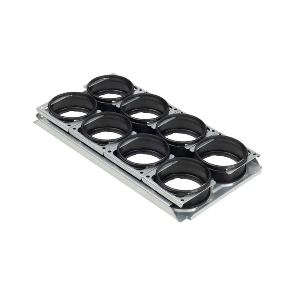 Plaque de montage Zehnder ComfoWell 420 pour connecter 8 gaines de VMC - 2