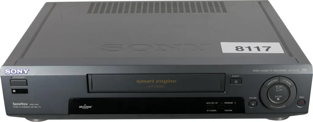 Magnétoscope Sony SLV-E735 Vidéo Cassette VHS Hi-Fi Stéréo 4 Têtes