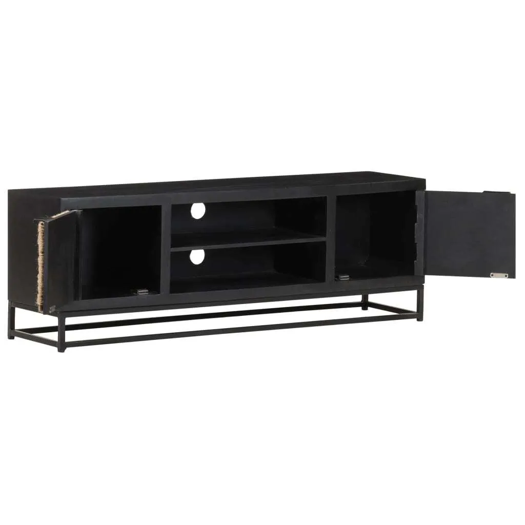 Mobile Porta TV SYFAX™ 120x30x40 cm - Vero Legno Massello di Mango - 2