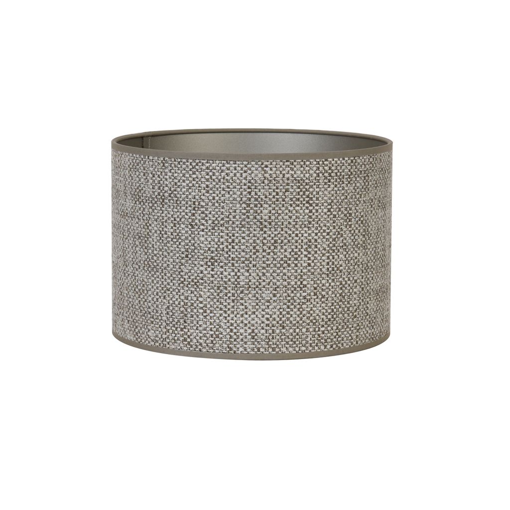 Light & Living - Lampenschirm Zylinder Saverna - Braun - Ø40x30cm - Stoffschirm für E27