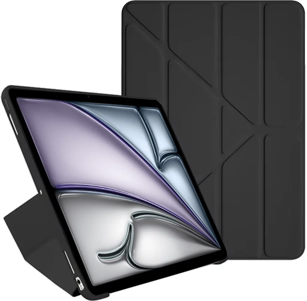 Custodia Trifold iPad Air 11 2024 (Gen 6) - Cover Smart Nero Opaco
