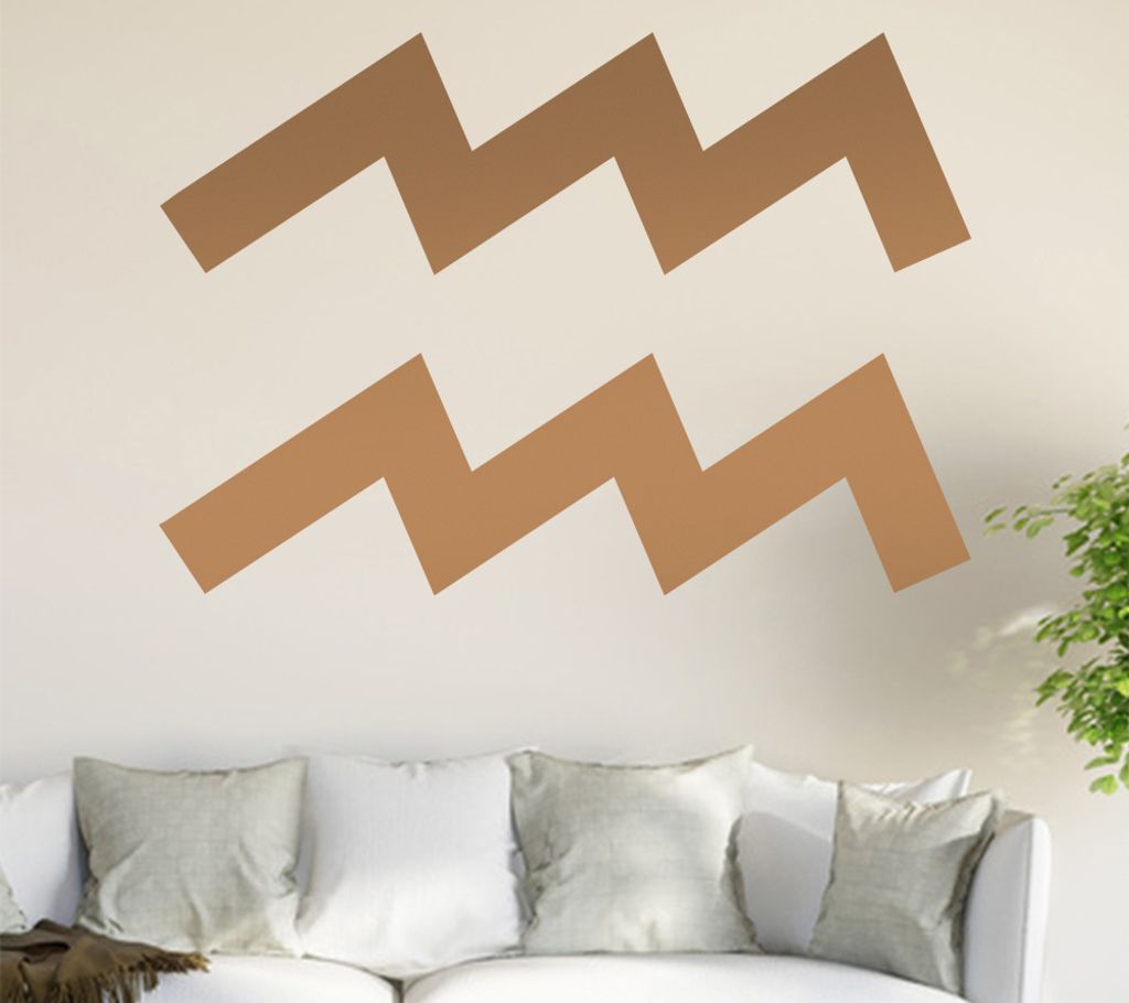 Sternzeichen: Wassermann Wandtattoo in 6 Größen - Wandaufkleber Wall Sticker - Dekoration, Küche, Wohnzimmer, Schlafzimmer, Badezimmer