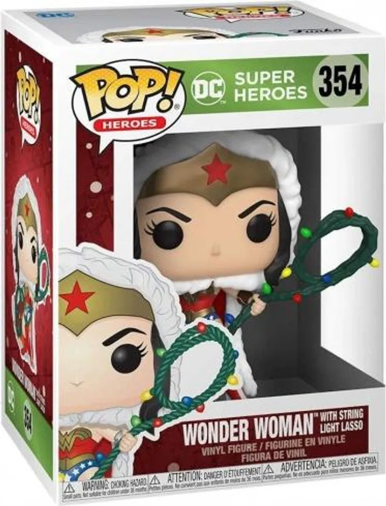 Cadeau Collectionneur DC : Wonder Woman 354 Pop avec Lasso Lumineux