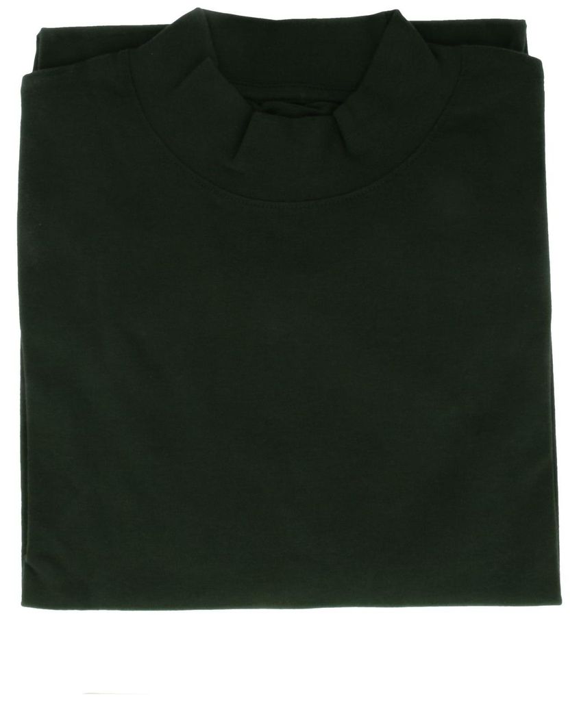 Ragman Stehkragen-Shirt langarm in grün