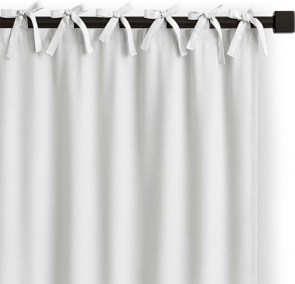 Zasłona biała CARLI 140x250 cm matowa na troczkach do Zdjęcie produktu 