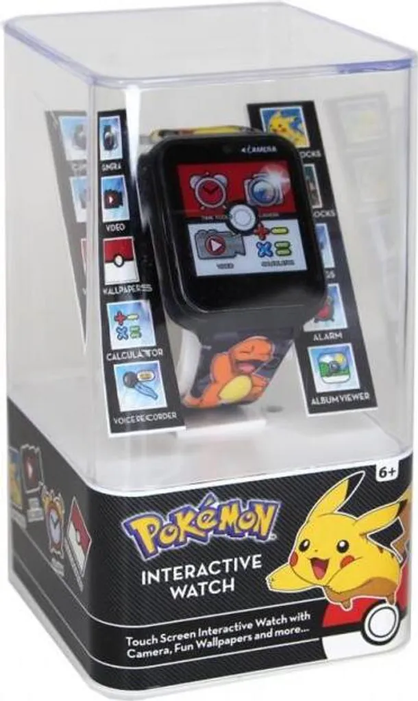 Montre Pokémon Enfant Noire pour le Sport et l'École - Écran Tactile