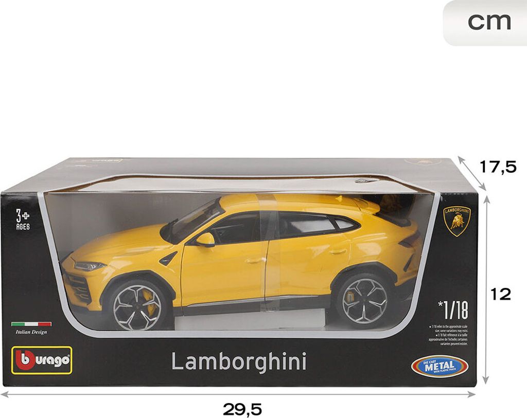 Bburago 18-11042Y - Modellauto - Lamborghini Urus (gelb, Produktbild 16