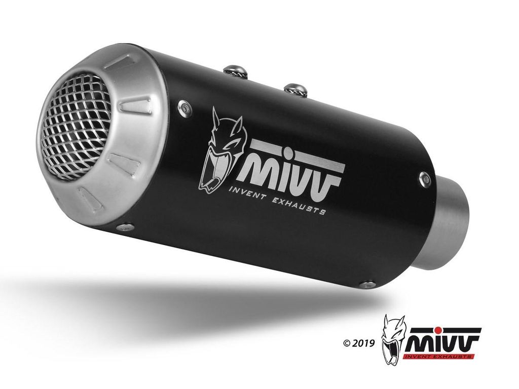 MIVV Mk3 Schwarzer Slip-On Auspuff für KAWASAKI z 125