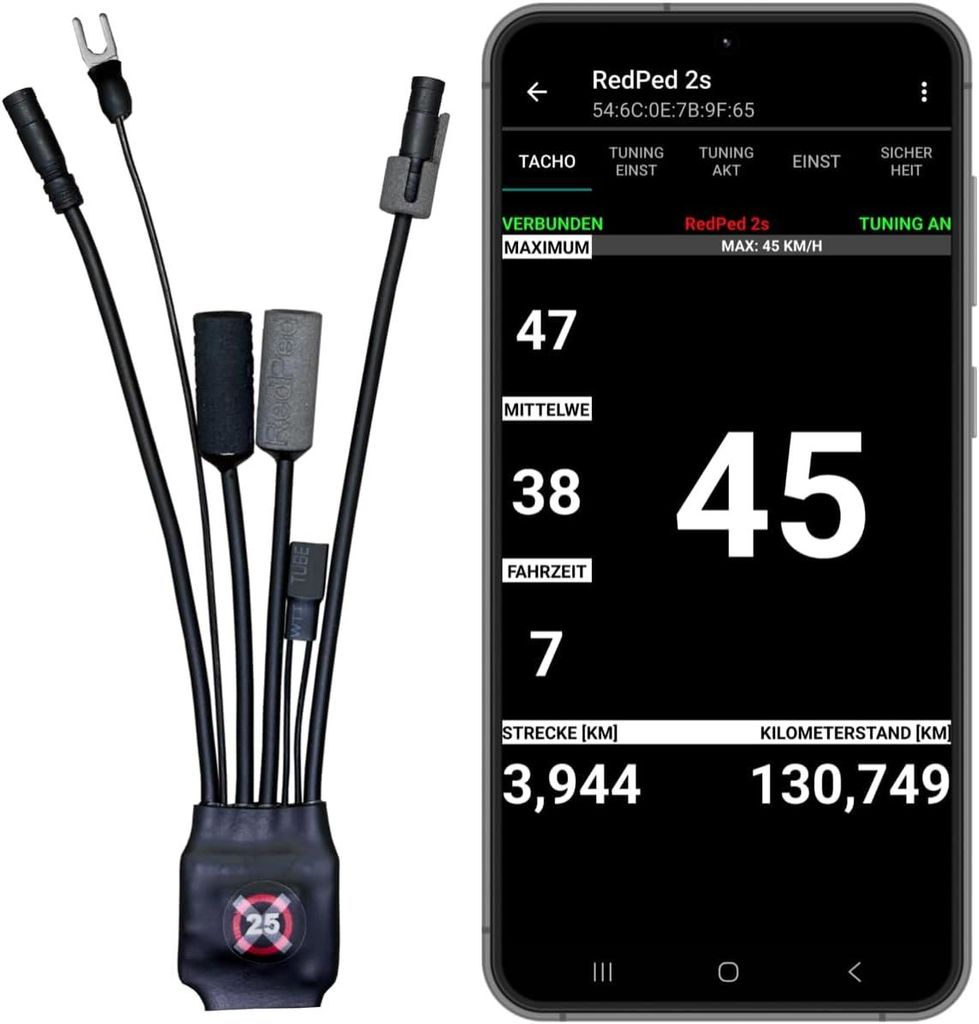 RedPed 2s für Shimano E8000 Tuning E-Bike E7000 E6000 E6100 Produktbild 