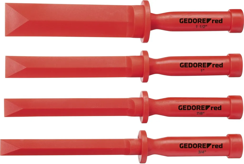 GEDORE red R91901004 Jeu de burins 3/4"-1.1/2" 4 pièces 3301570 robuste