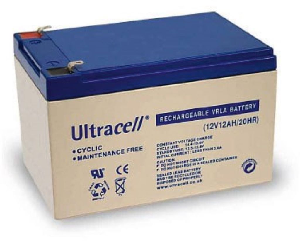Ultracell Bleiakku 12 V, 12 Ah () Faston (4,8 mm) Bleiakku AKKU 12-12 (187) (UCG12-12) Ultracell