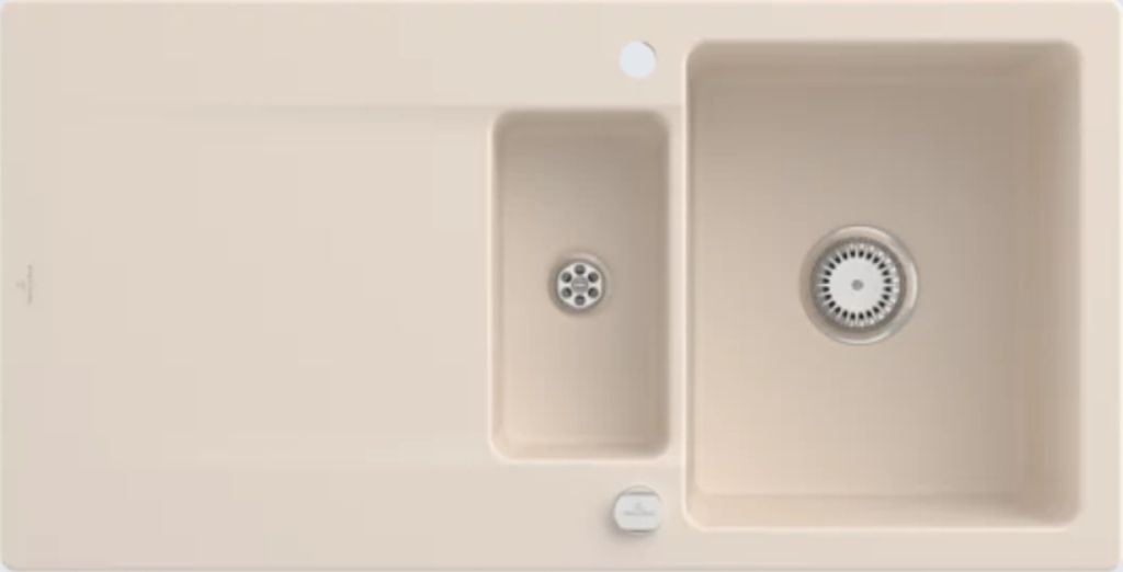 V&B Spüle SILUET 60 R 1000x510mm Exzenterbetätigung ivory