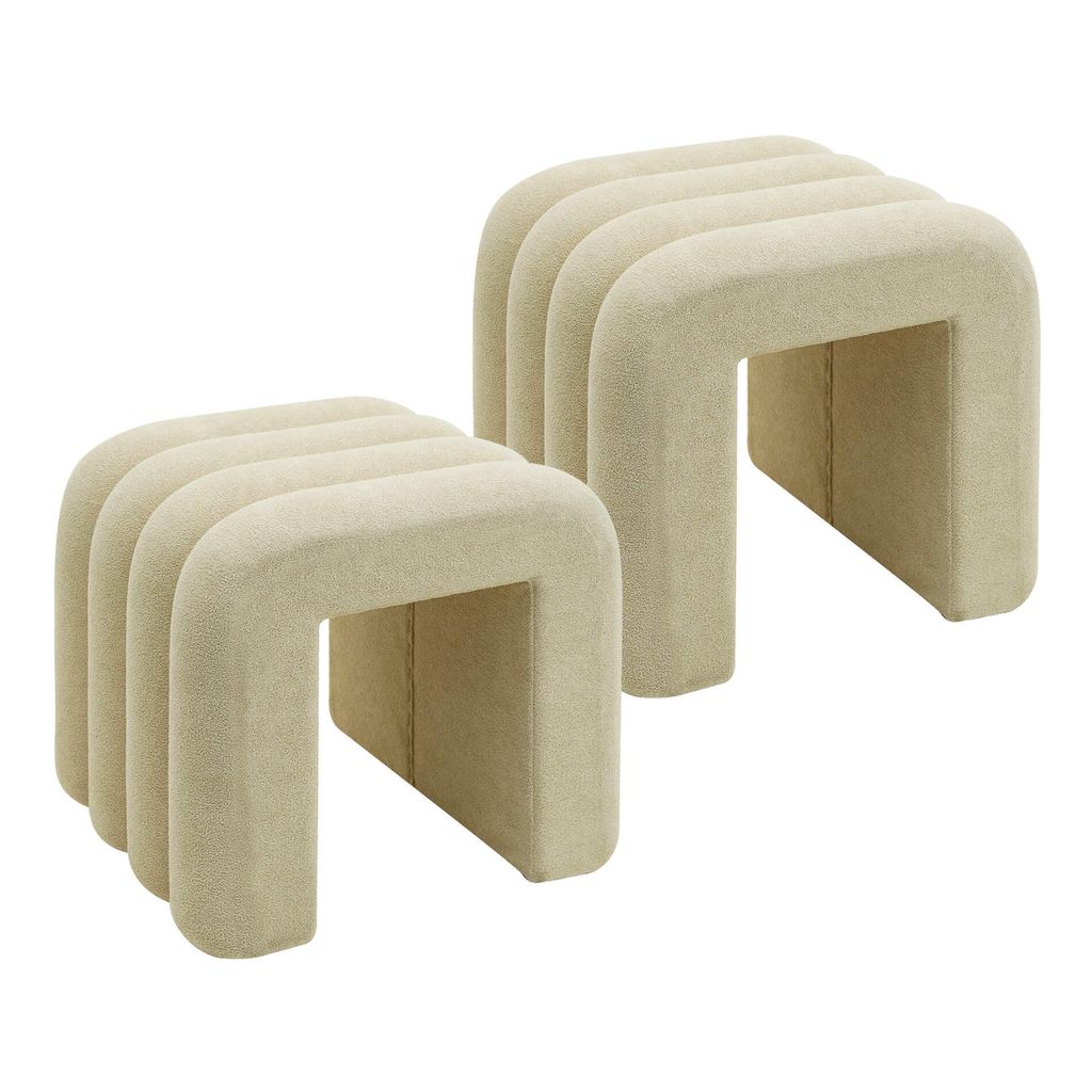 Rebecca Mobili Hocker Nikau 40x38x40 Polyestergewebe MDF Produktbild 