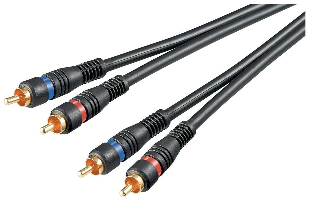 Goobay AVK 132-500 5.0m, 2 x RCA, Samec, 2 x RCA, Samec, 5 Obrázok produktu 