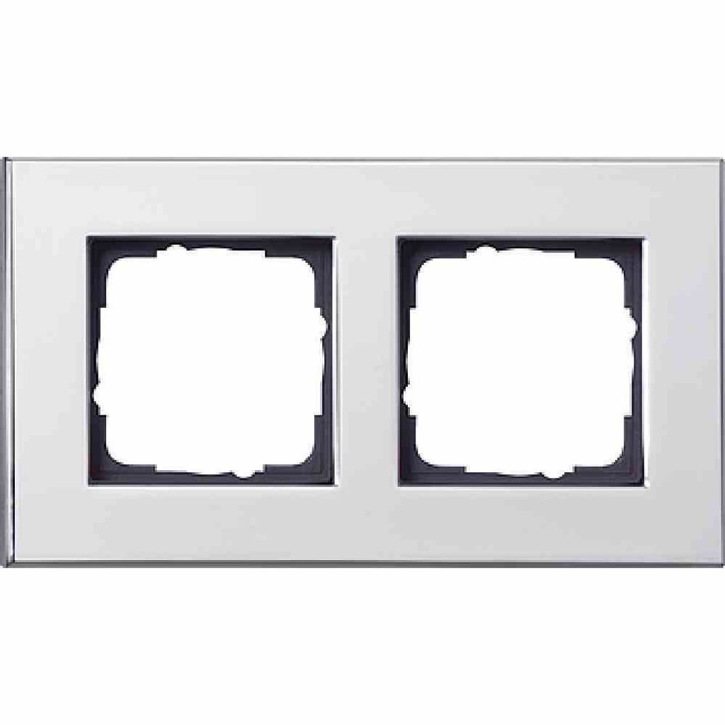 GIRA 021210 Abdeckrahmen 2fach Esprit Chrom