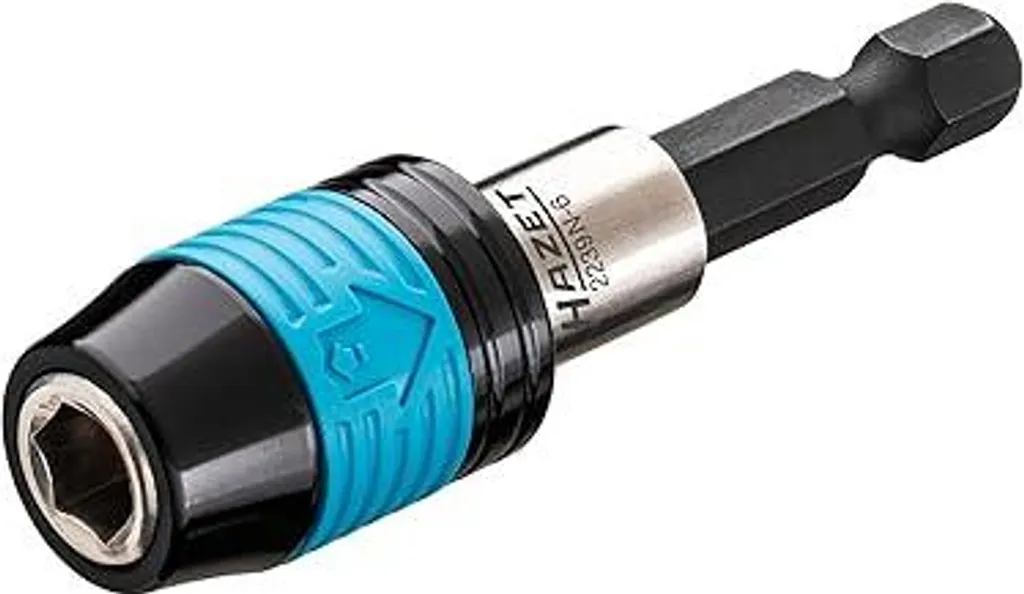 Adattatore HAZET 2239N-6 I Esagonale massiccio 6,3 (1/4 pollice) I Sostituzione e rimozione dell'inserto semplicemente spingendolo in avanti