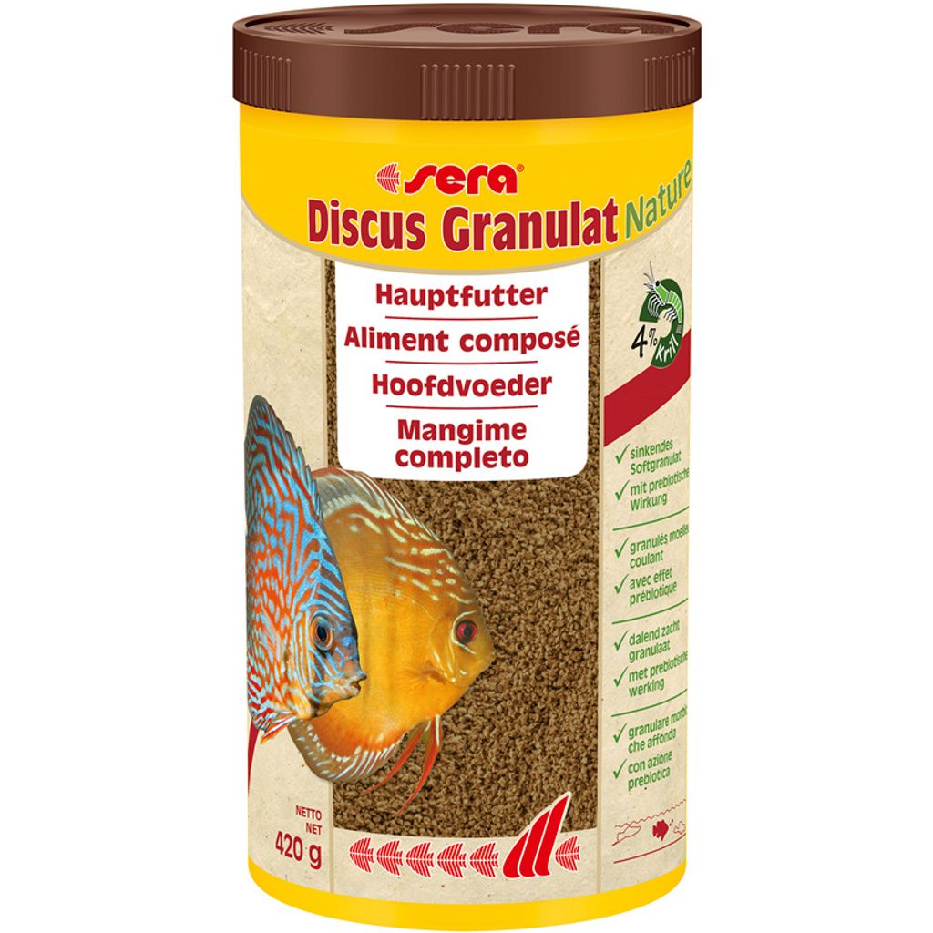 sera Discus Granulat Nature 1000 ml / 420 g Produktbild 