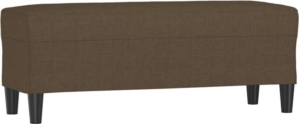 Sitzbank Braun 100x35x41 cm Stoff