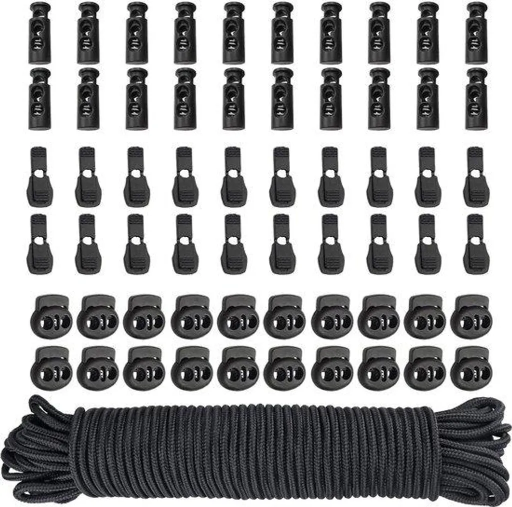 Sandow élastique noir 10m tendeur en nylon pour fixation et bâche
