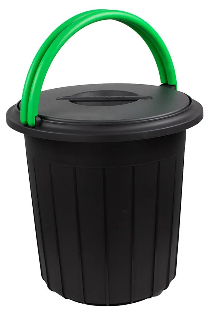 Poubelle anti-odeur 16L Eco Solution - Fini les déchets visibles en Vert