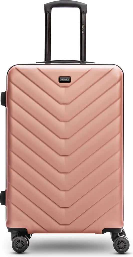 REDOLZ Essentials 07 Trolley Rose 2 - Valigia Rigida 67cm Rosa Salmone