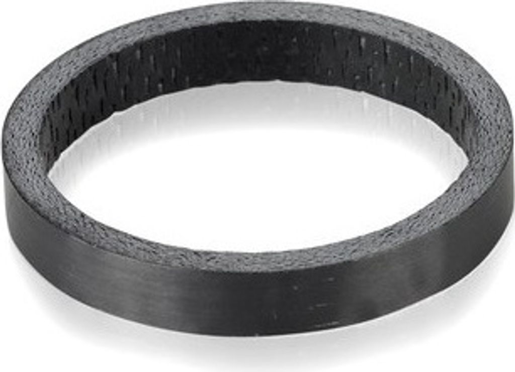 XLC A-Head Spacer schwarz 5 mm, 1 1/8', Carbon, schwarz