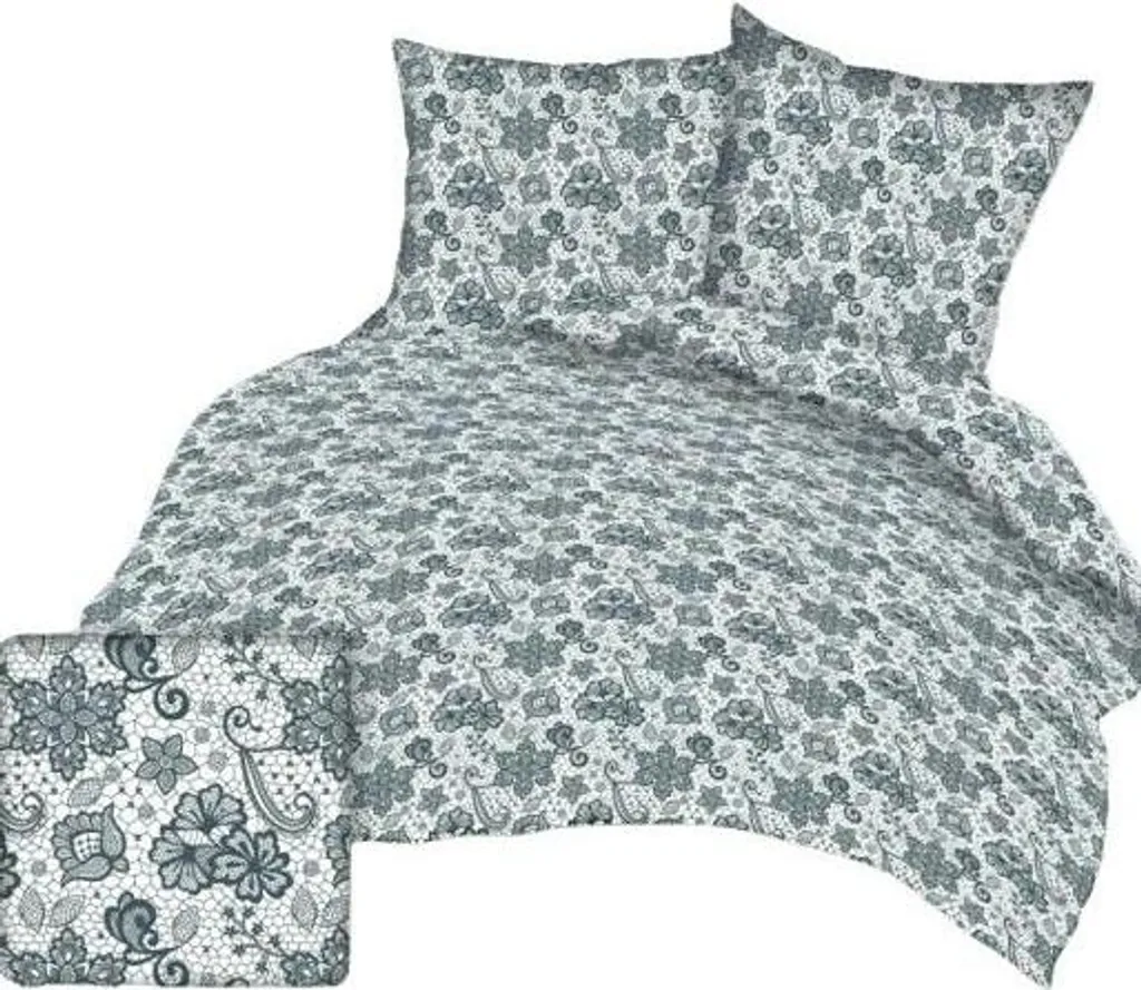 Housse de Couette 200x220 Respirante en Coton Grossier KARO Motif 187