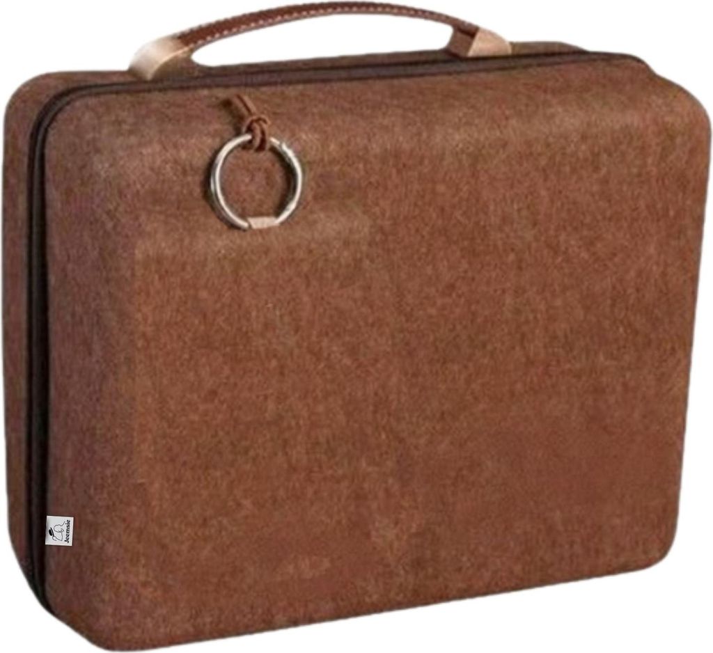 Laptoptasche Organizer – Aktentasche mit Griff – Dokumentenmappe für Laptop, Tablet und Zubehör – Business-Aufbewahrungstasche – Braun