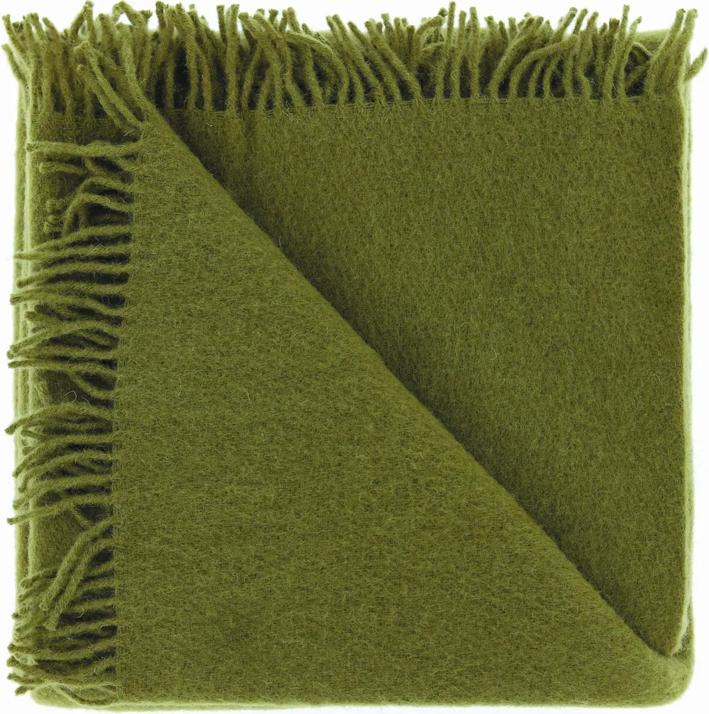 Unique Living Yorick Plaid 130x170 Verde Inverno | Coperta Morbida