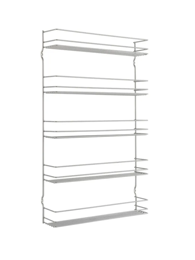 Metaltex Space Saver Smart Kitchen Pepito Kruidenrek 5 Etages 36x8x58 cm Zilver