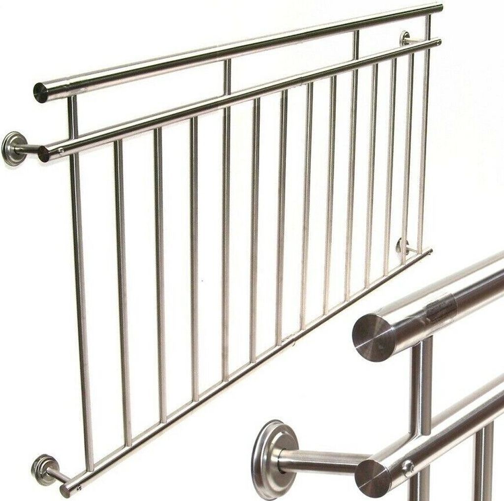 Balkongeländer Fenster Geländer Edelstahl Französischer Balkon Gitter 57222 VA