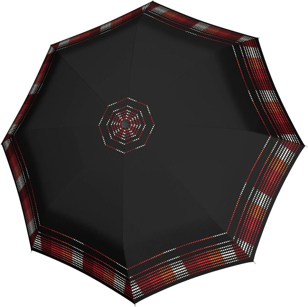 doppler Taschenregenschirm Regenschirm Fiber Magic Afterglow Deep Claret schwarz mehrfarbig