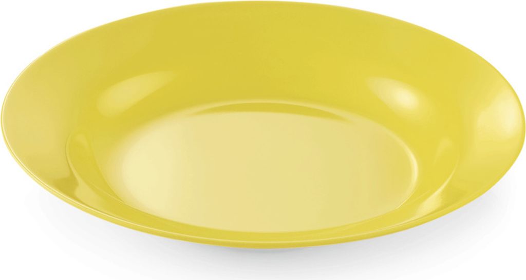 24x Teller tief Ø 20 cm Melamin gelb bruchfest