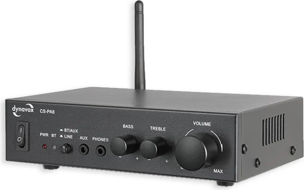 Amplificateur Stéréo Compact Dynavox CS-PA8 avec Réglage des Graves
