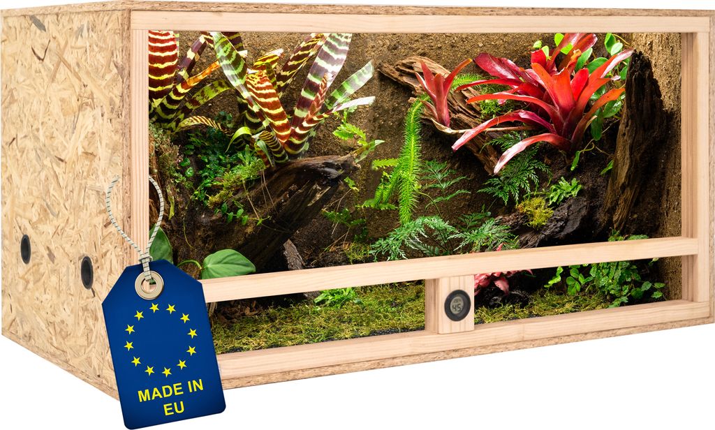 ITA Holz Terrarium 100х50х50 cm mit Seitenbelüftung & Produktbild 