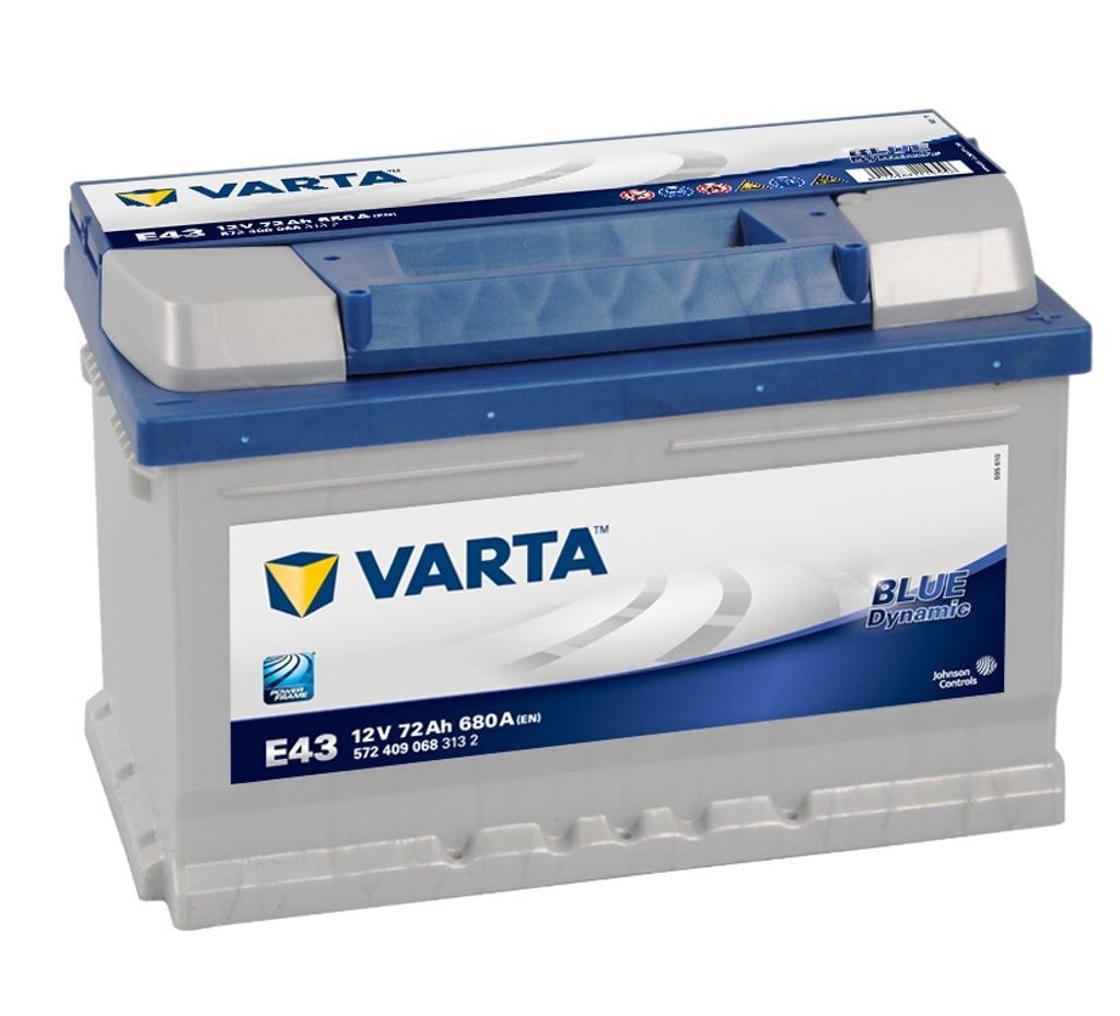 Varta Blue Dynamic 572 409 068, 72 Ah, 12 V, 680 A, Auto, Produktbild 
