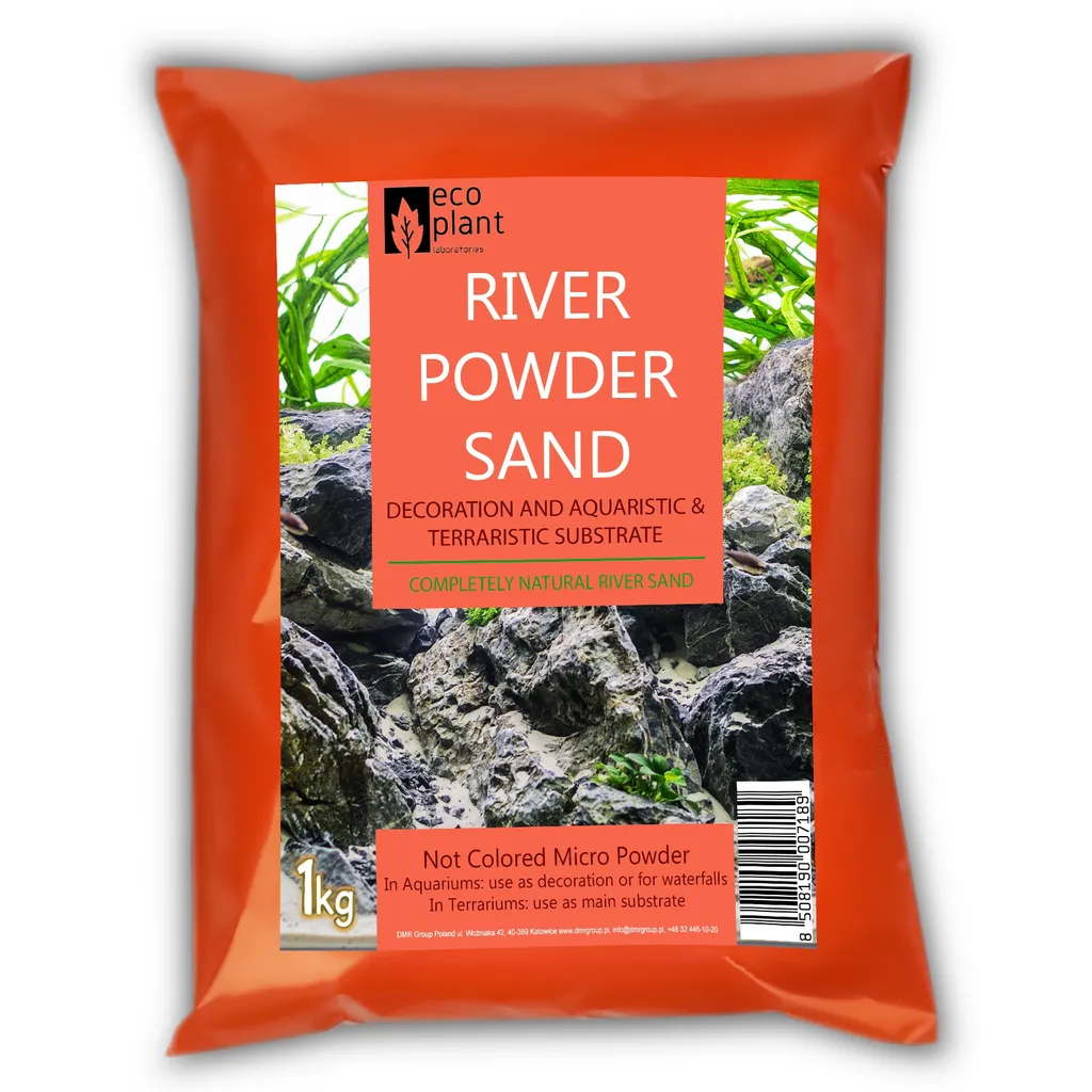 Sable de rivière fin Eco Plant 1Kg pour aquariums et aquascaping